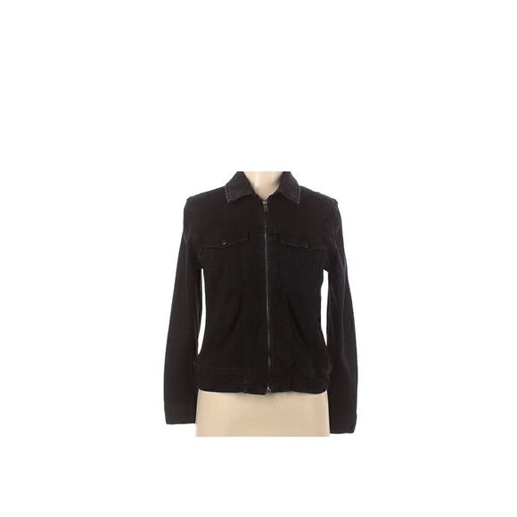 Chambrai black Athleisure zip front jacket - Picture 1 of 11